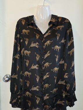 Haver London Leopard Print Blouse